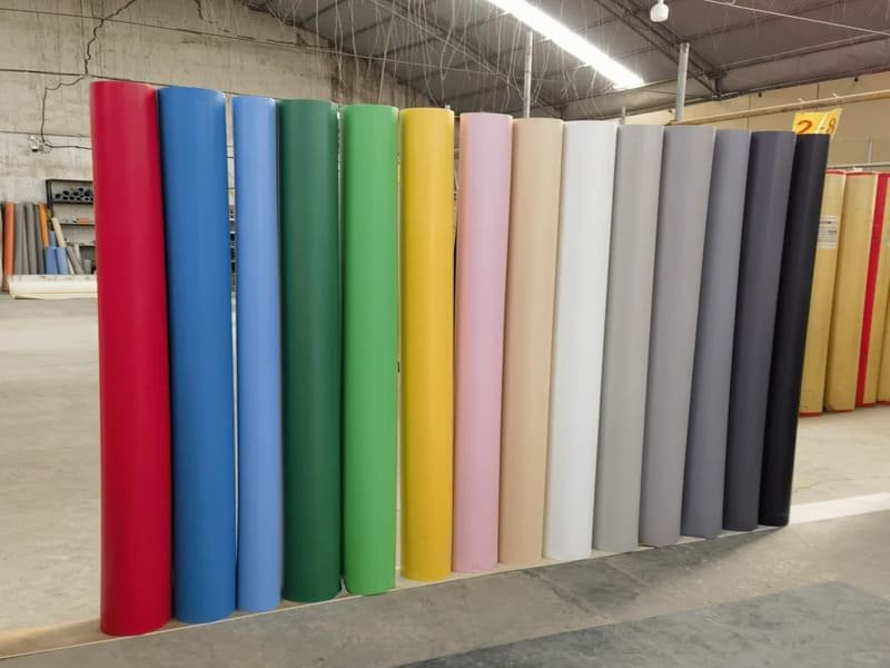 Distributor checking available-to-promise PVC flooring stock in an ERP dashboard